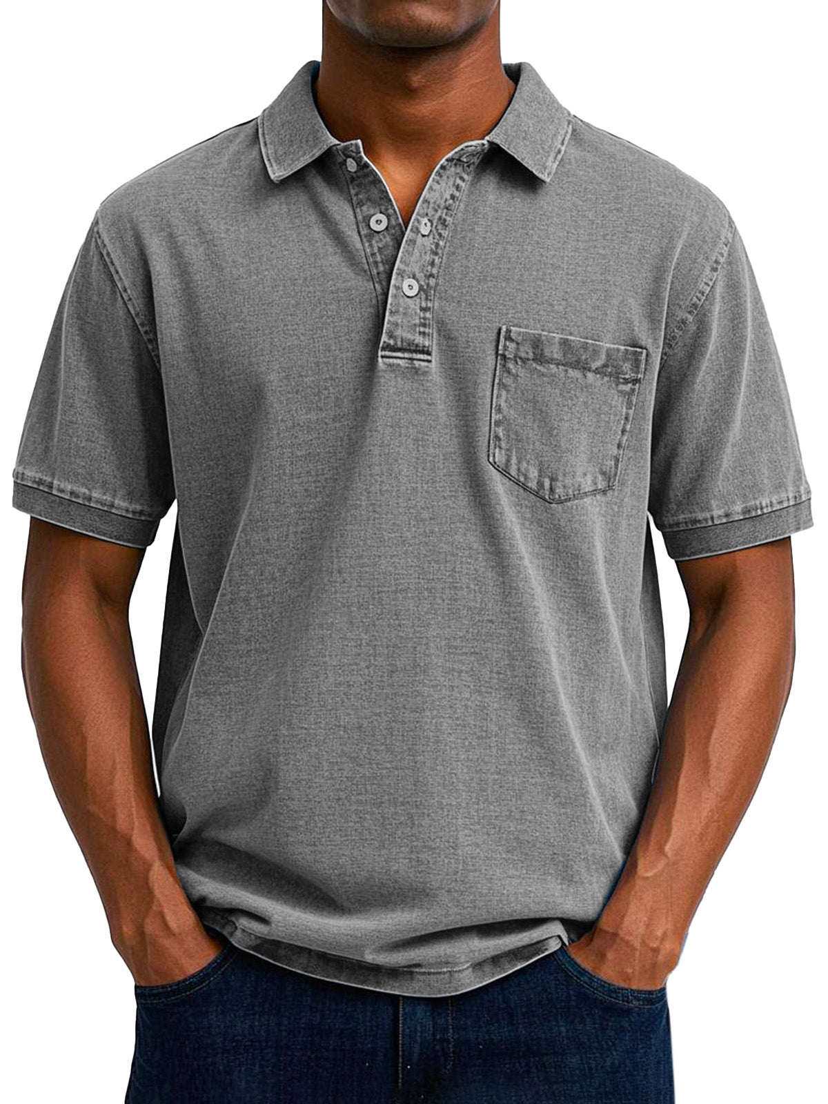 Henrik™ | Vintage afslappet poloskjorte til mænd