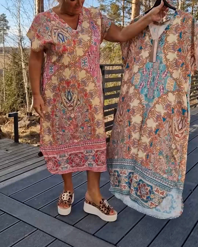 Aja™ | Afslappet mønstret sommerkjole