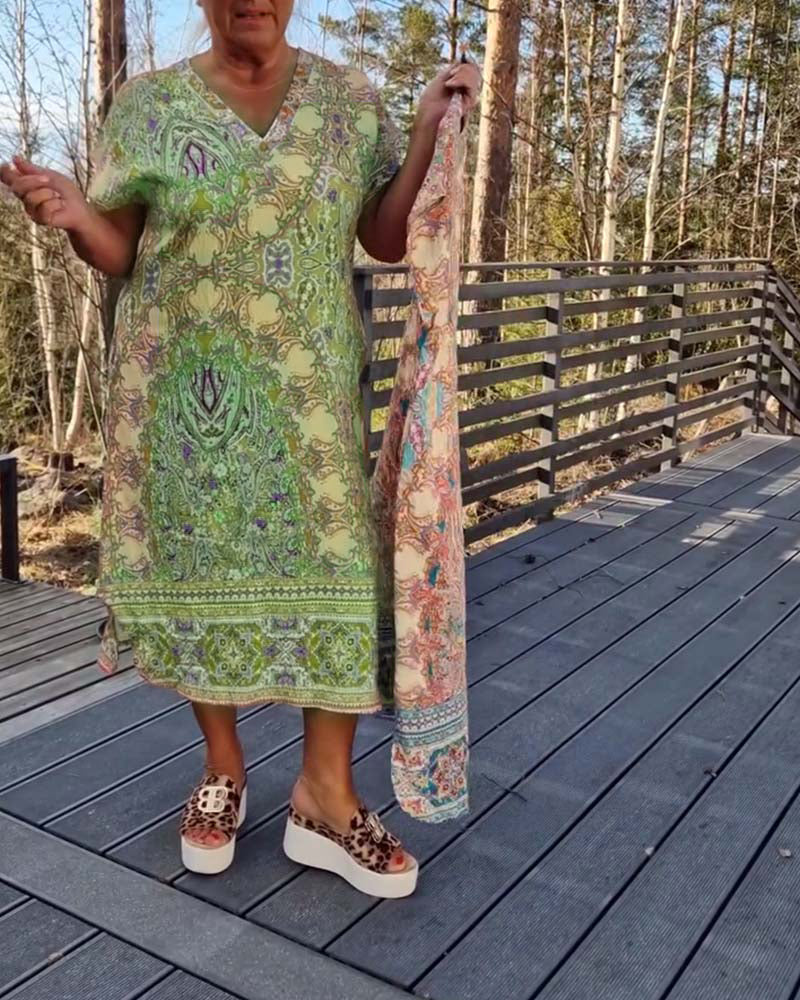 Aja™ | Afslappet mønstret sommerkjole