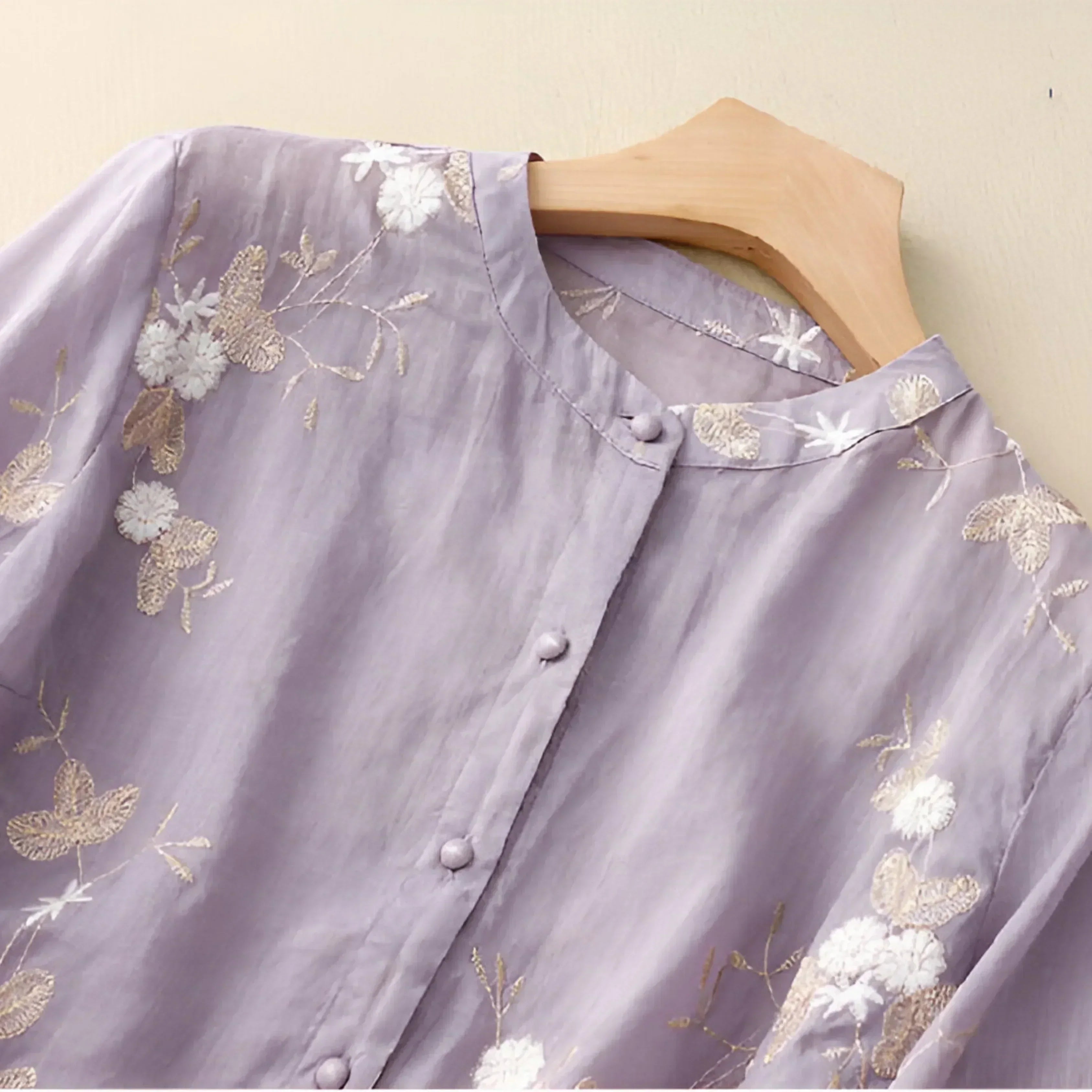 Emma™ | Let og Elegant Bomuldsbluse