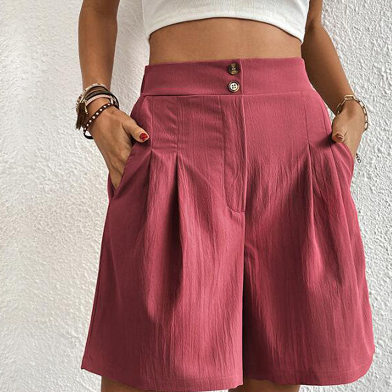 Idun™ | Stilfulde Højtaljede Plisserede Shorts