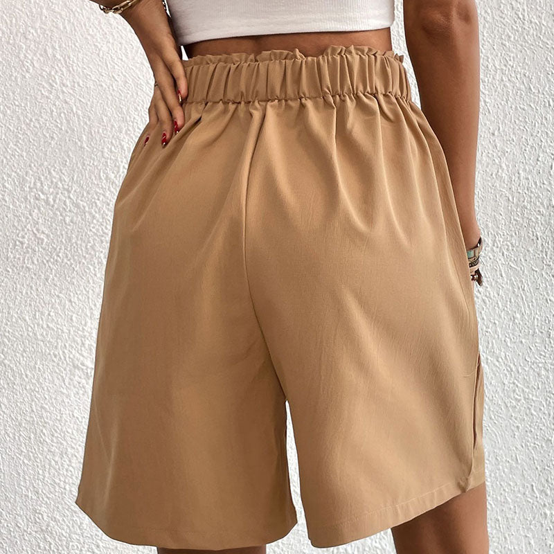 Idun™ | Stilfulde Højtaljede Plisserede Shorts