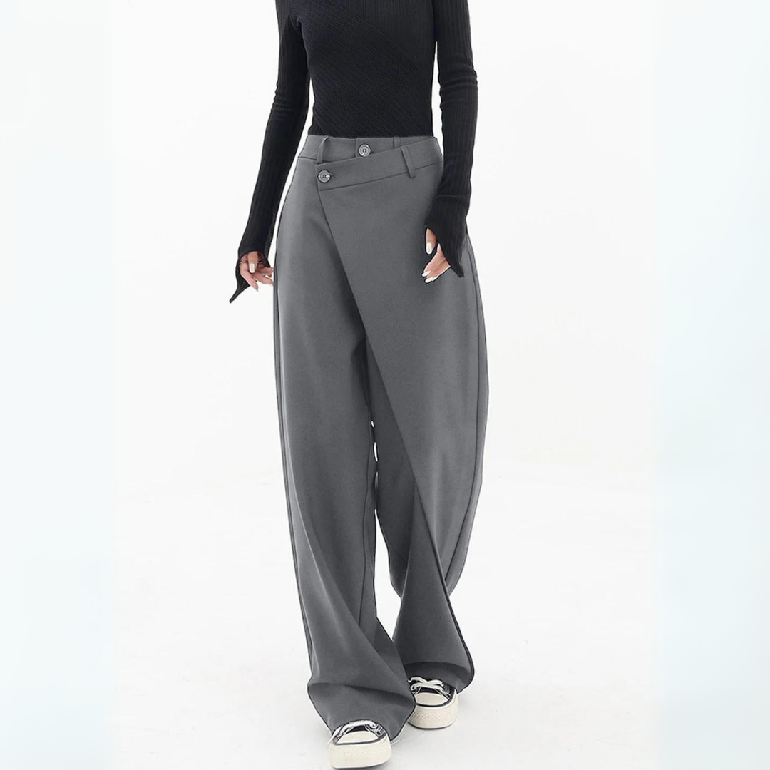 Lunafina™ | Løse og elegante bukser med asymmetrisk design