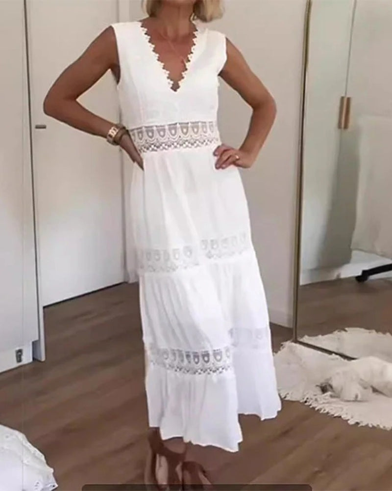 Kirstine™ | Fließendes rückenfreies Sommerkleid