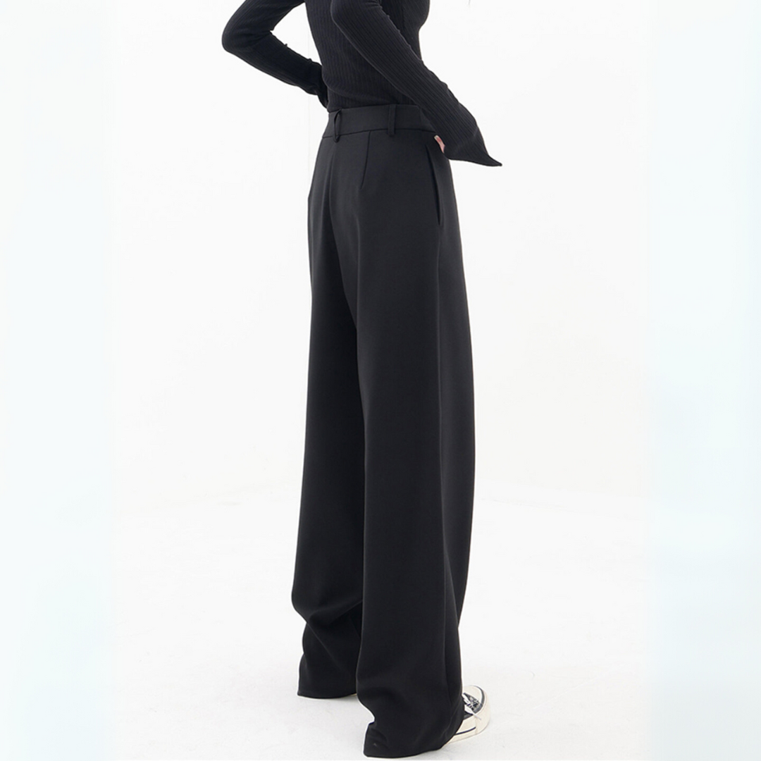 Lunafina™ | Løse og elegante bukser med asymmetrisk design