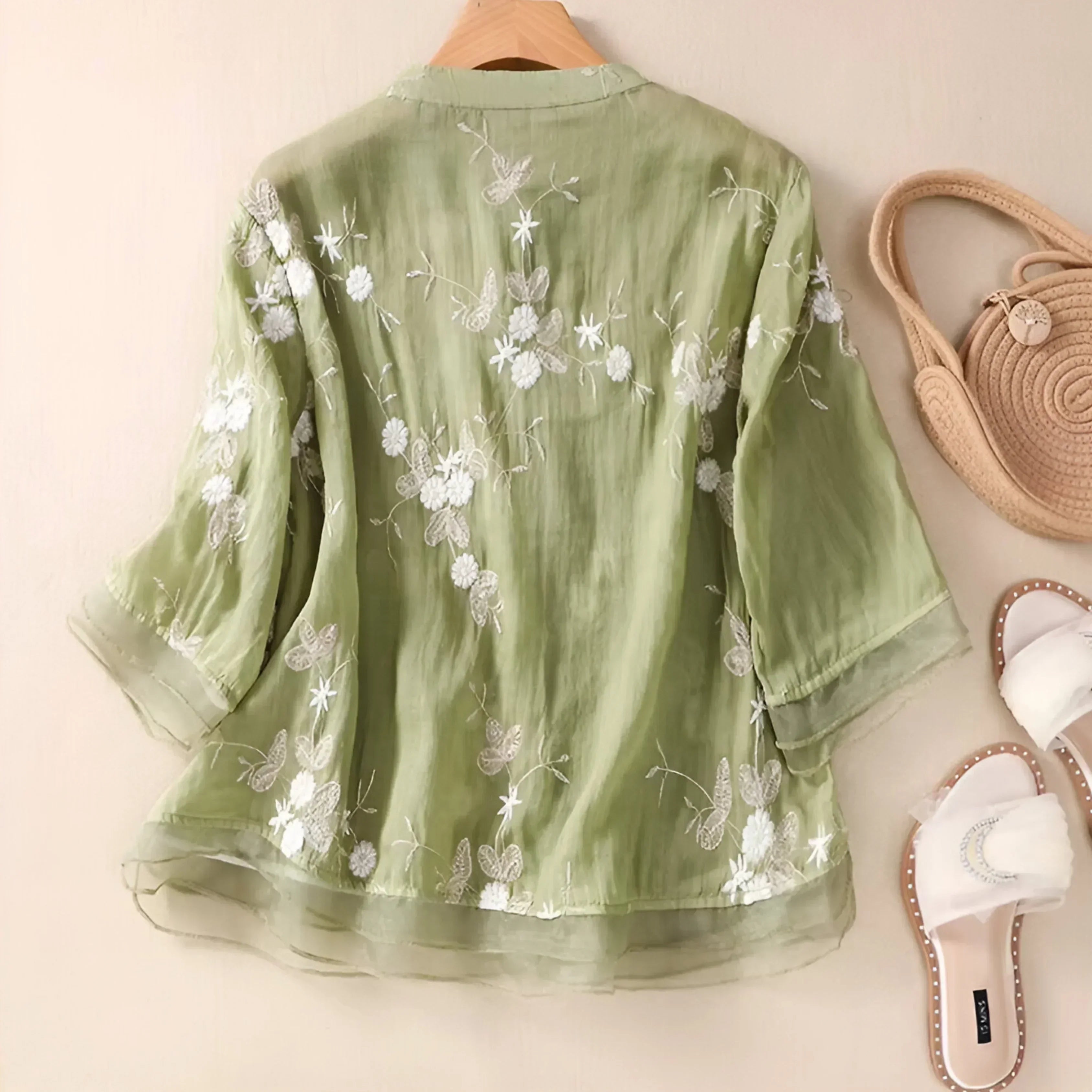 Emma™ | Let og Elegant Bomuldsbluse