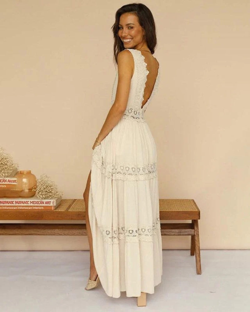 Kirstine™ | Fließendes rückenfreies Sommerkleid
