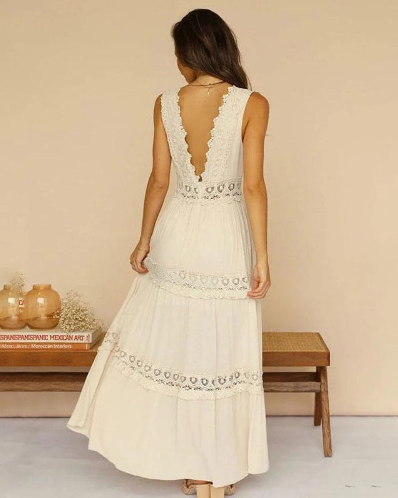 Kirstine™ | Fließendes rückenfreies Sommerkleid