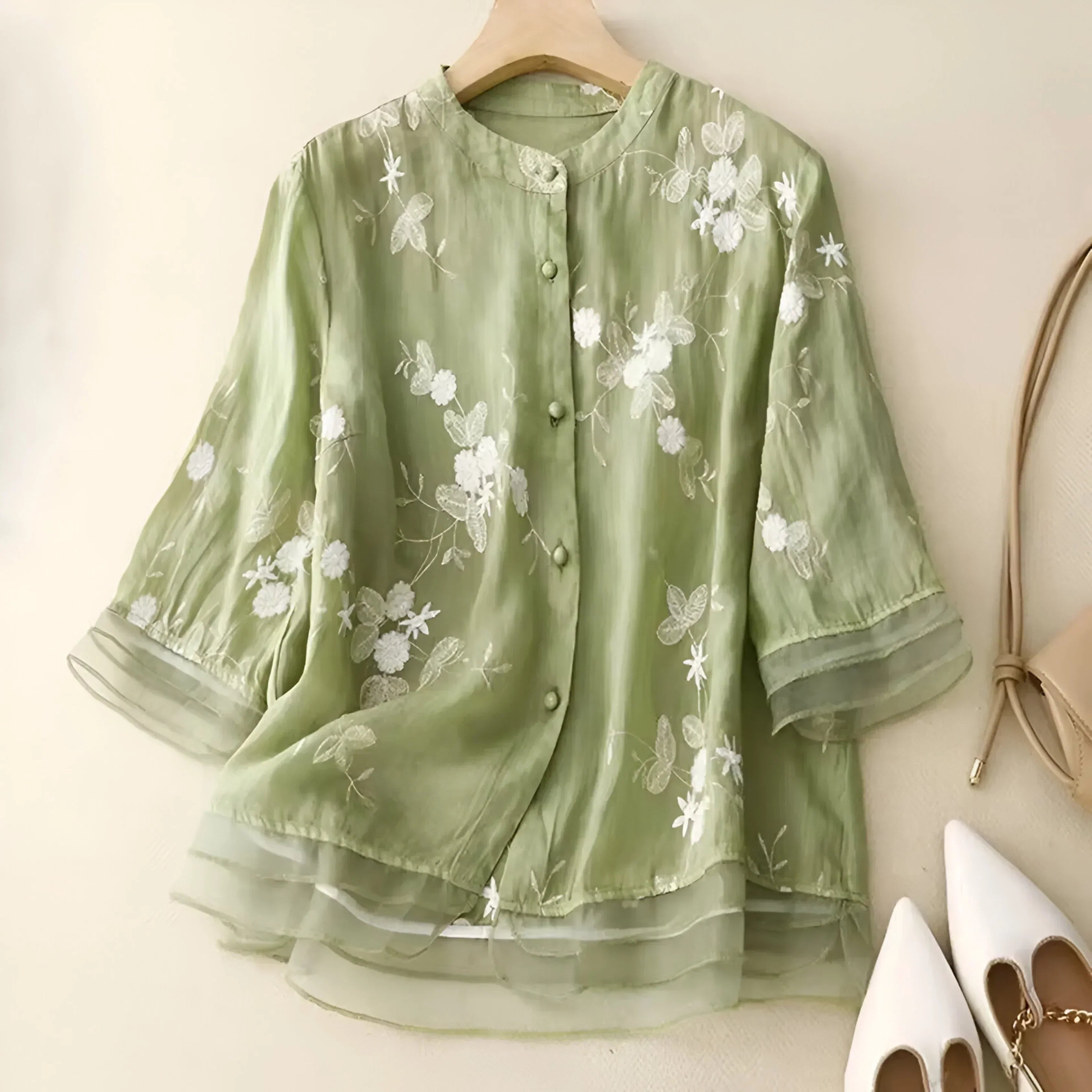 Emma™ | Let og Elegant Bomuldsbluse