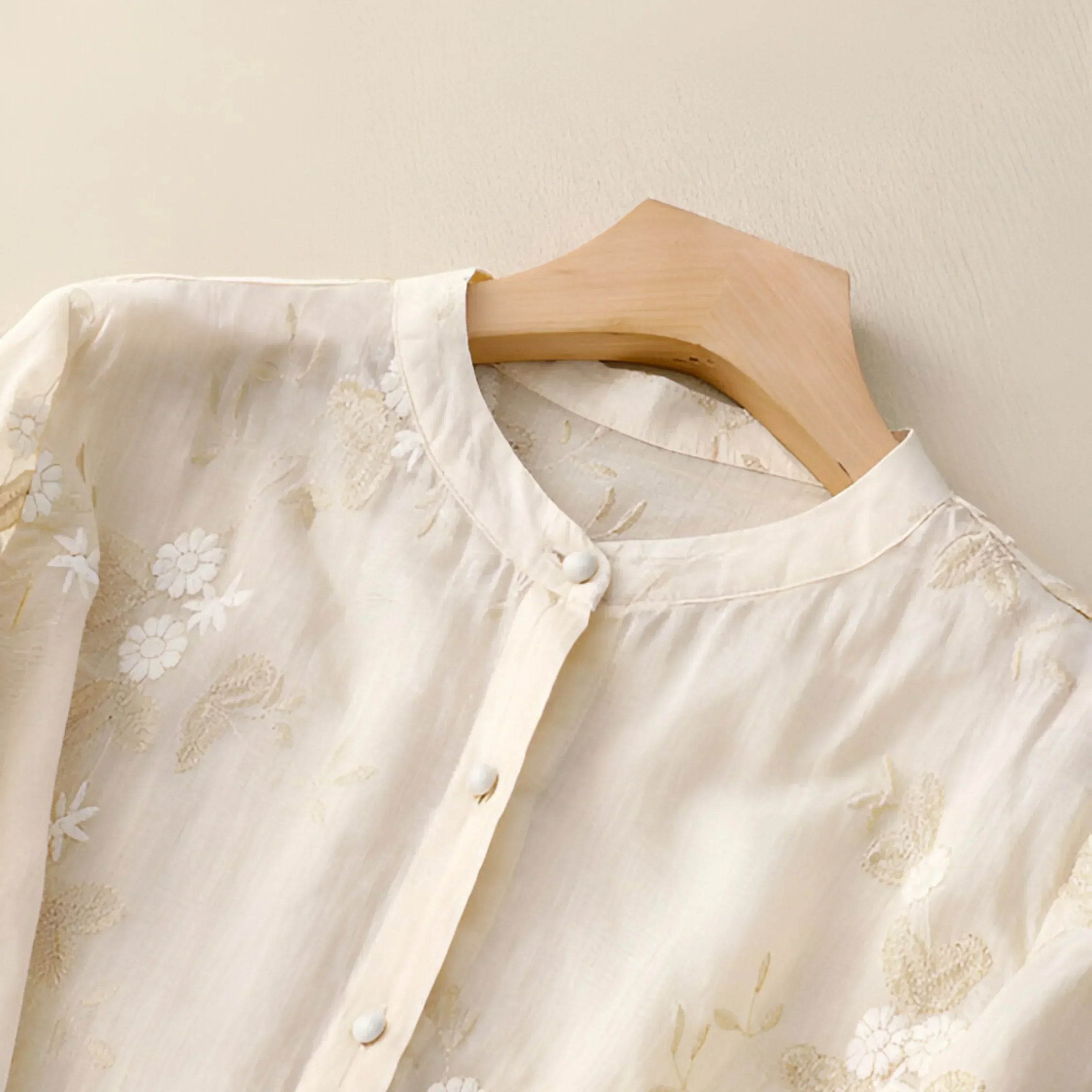 Emma™ | Let og Elegant Bomuldsbluse