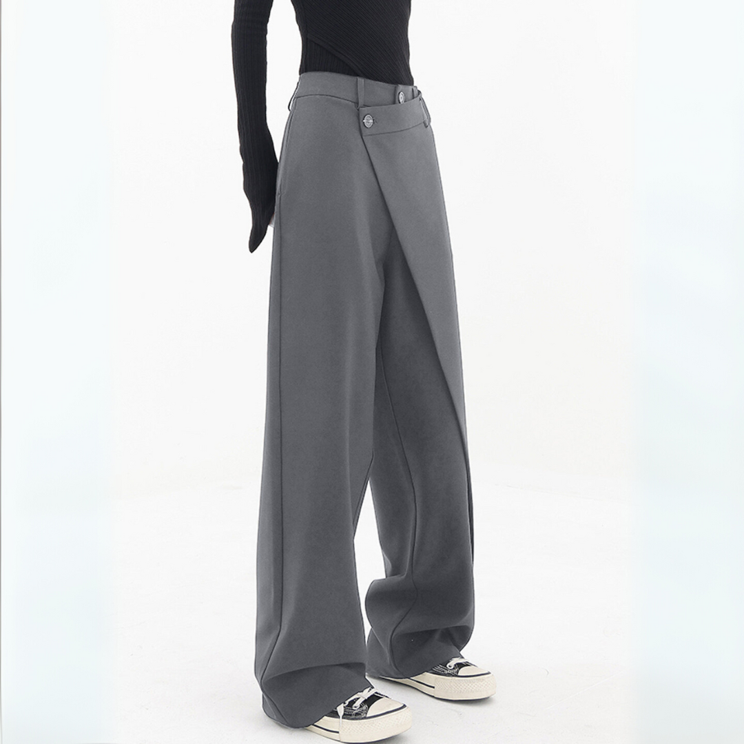Lunafina™ | Løse og elegante bukser med asymmetrisk design