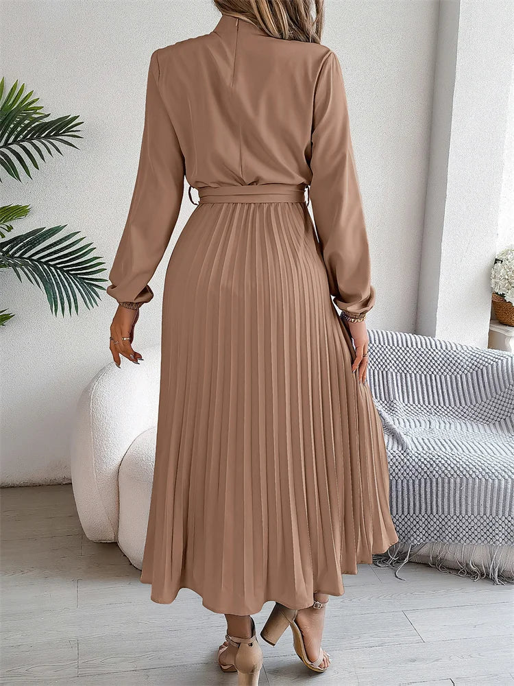 Katrine™ | Elegant Lang Kjole med Tidløst Design