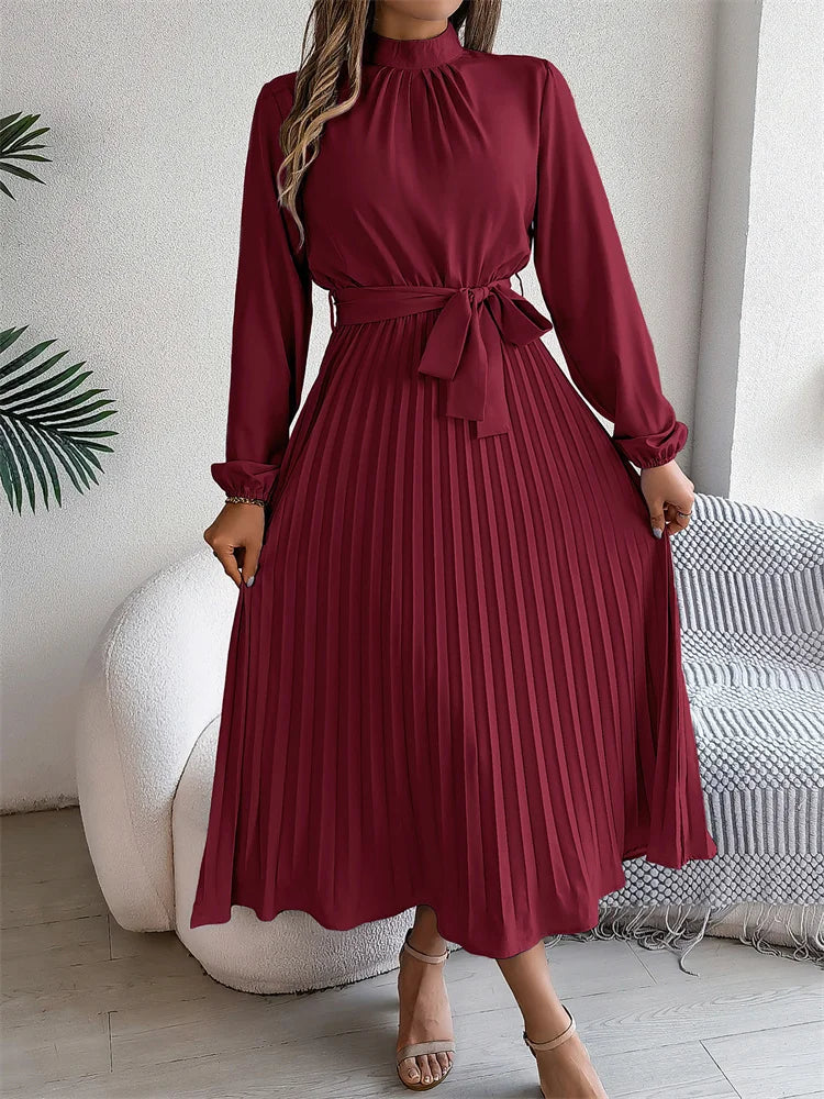 Katrine™ | Elegant Lang Kjole med Tidløst Design
