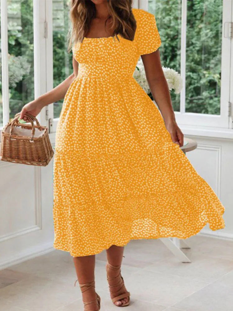 Anie™ | Vintage Sommerkjole med Romantiske Blomster