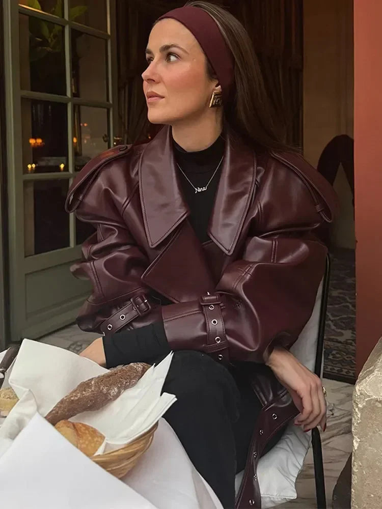 Deena™ | Smuk Læderjakke