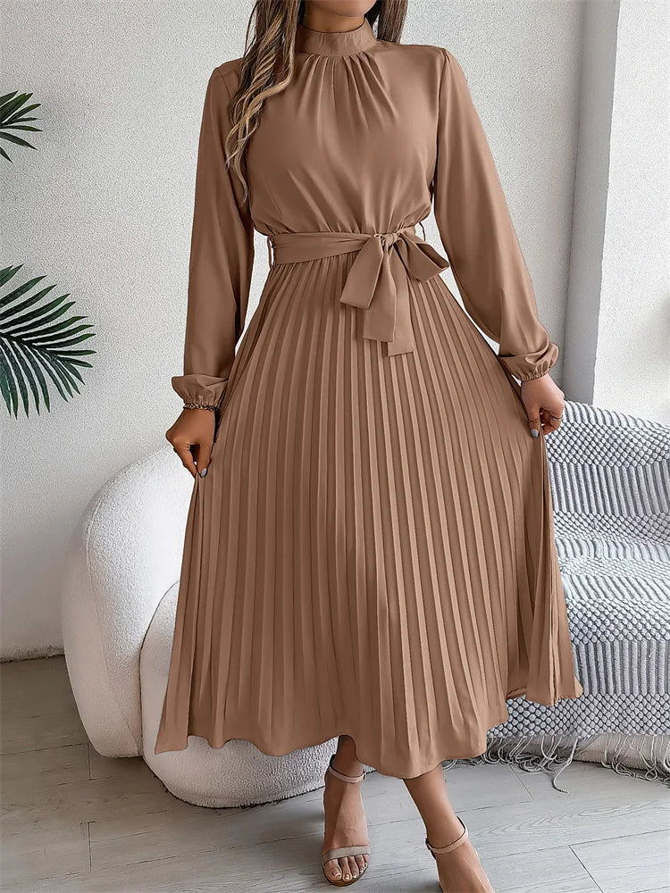 Katrine™ | Elegant Lang Kjole med Tidløst Design