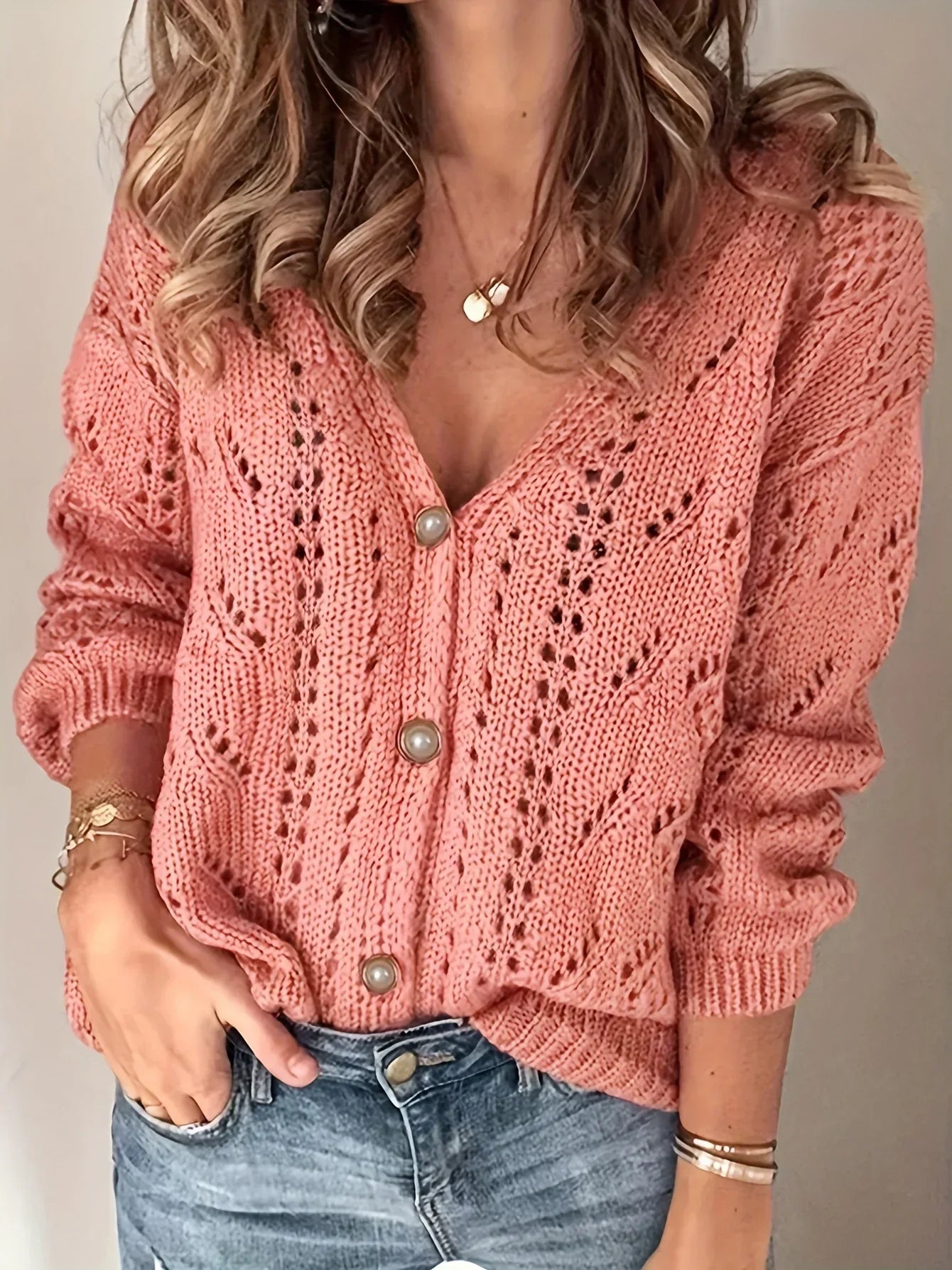 Frygtløs™ | Knappet Strikket Cardigan