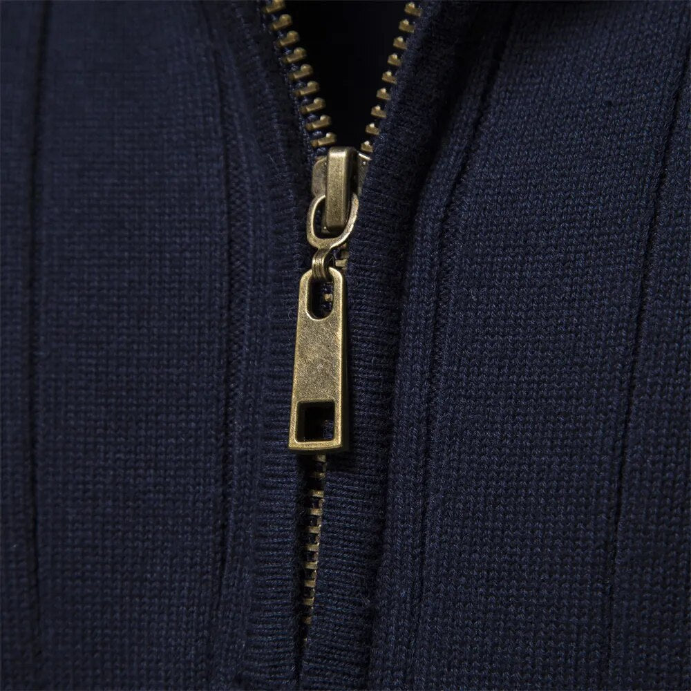 Fred™ | Sweater med kvart lynlås
