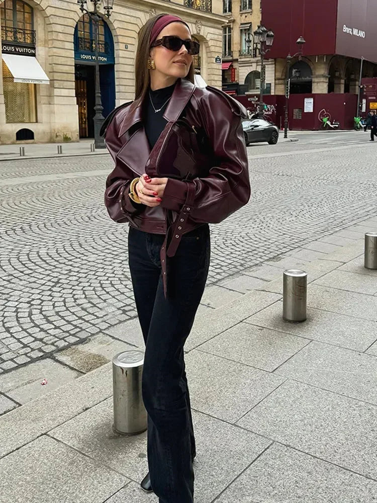 Deena™ | Smuk Læderjakke