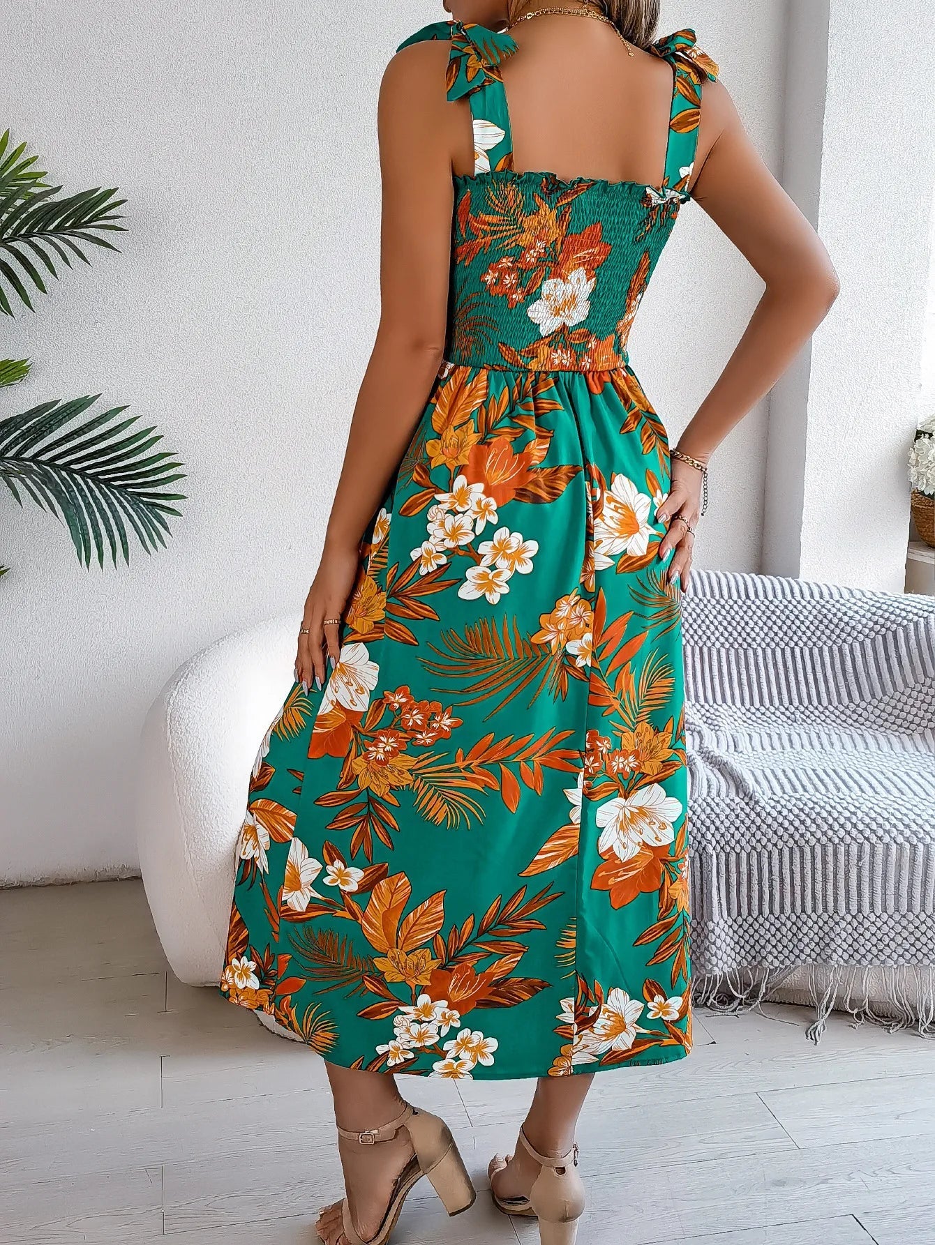 Loria™ | Elegant Sommerkjole med Blomsterprint