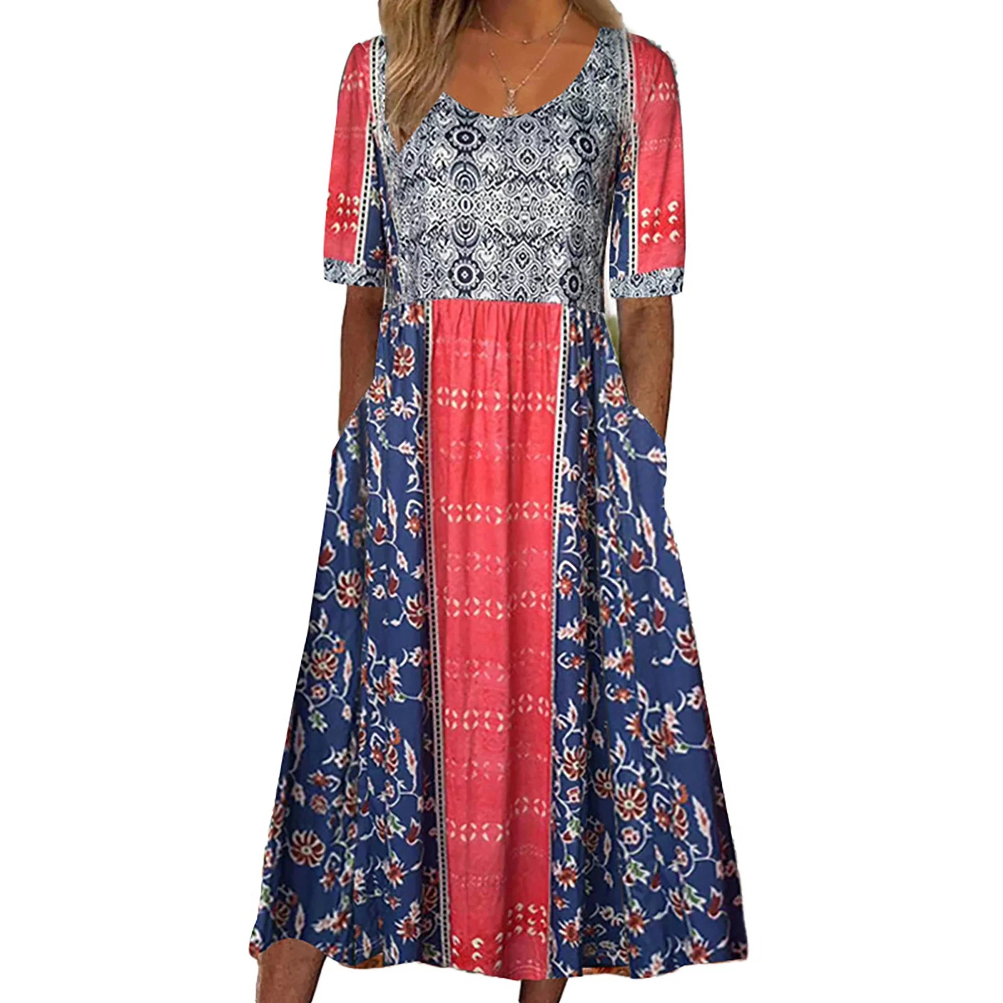 Solea™ | Boheme-inspireret sommerkjole med smukke prints