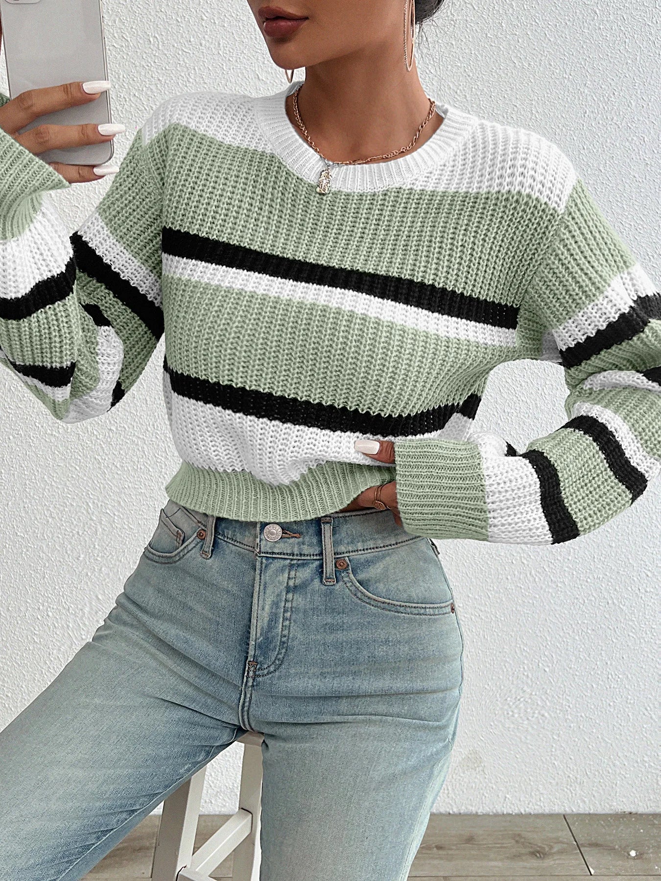 Lund™ | Strikket trøje med Drop-Shoulder