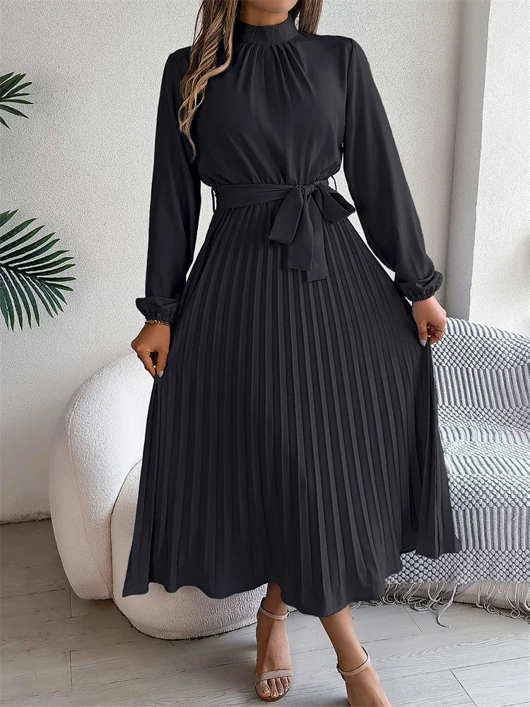 Katrine™ | Elegant Lang Kjole med Tidløst Design