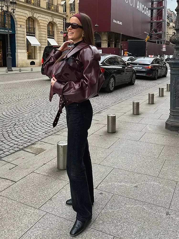 Deena™ | Smuk Læderjakke