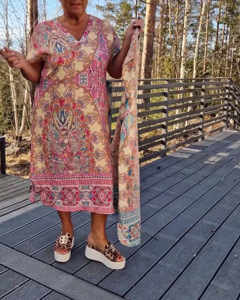 Aja™ | Afslappet mønstret sommerkjole
