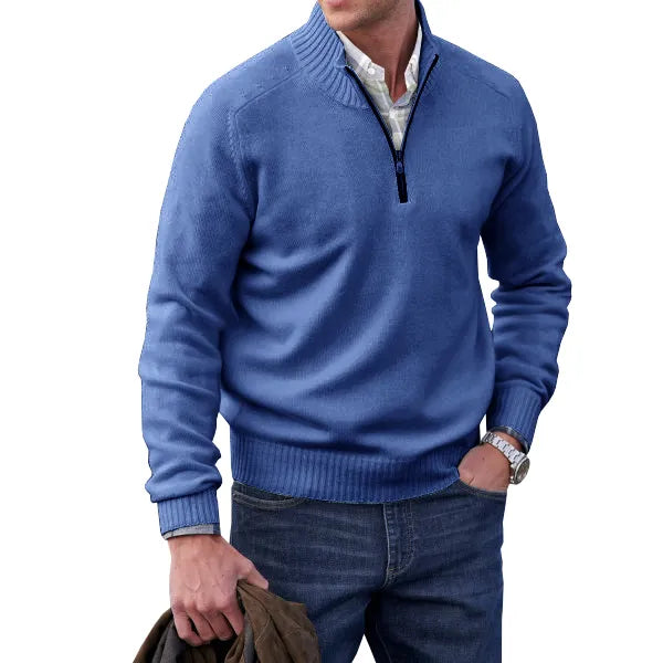 Jonas™ | kashmir-sweater med lynlås
