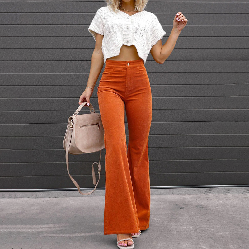 Stine™ | Stilfulde High-Waist Flared Bukser