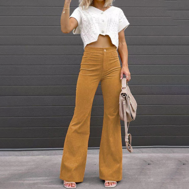 Stine™ | Stilfulde High-Waist Flared Bukser