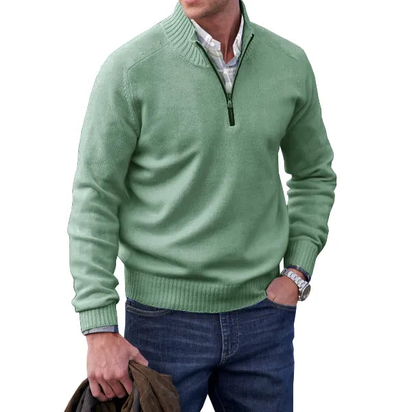 Jonas™ | kashmir-sweater med lynlås