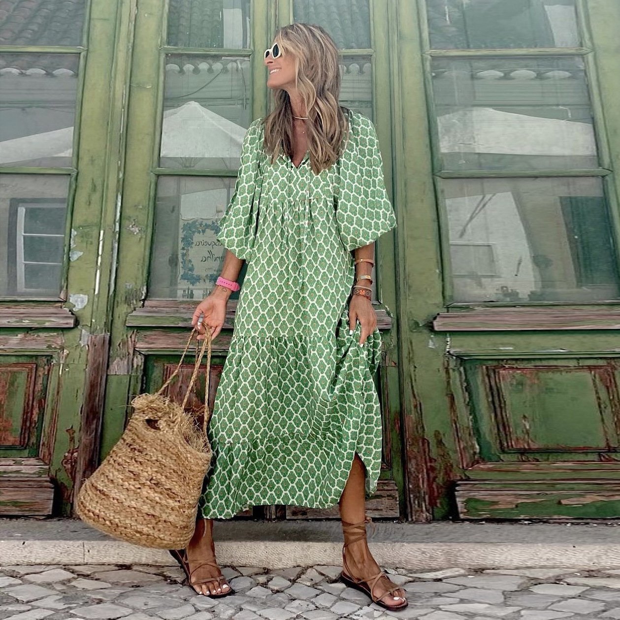 Emma™ | Blomstrende Boho Maxikjole
