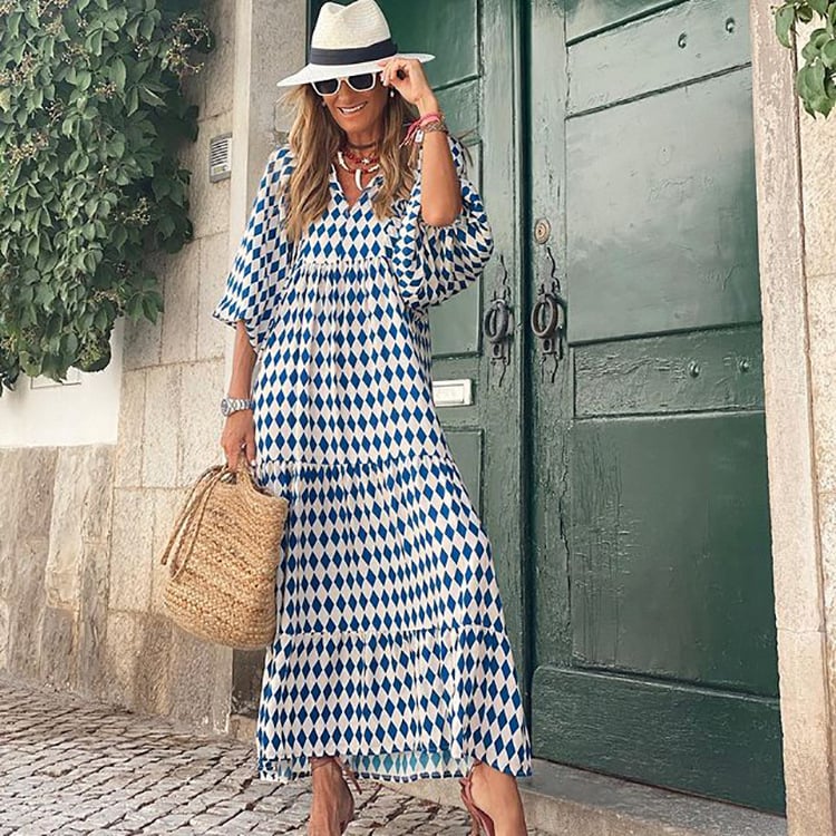 Emma™ | Blomstrende Boho Maxikjole