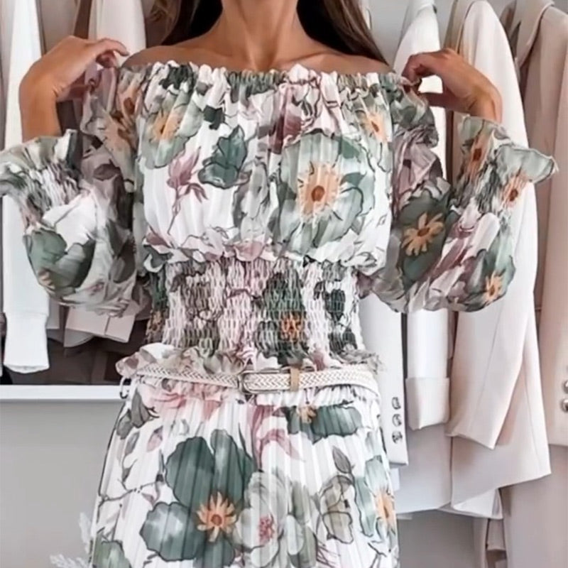 Astrid™ | Blomstrende Sommersæt i Matchende Design