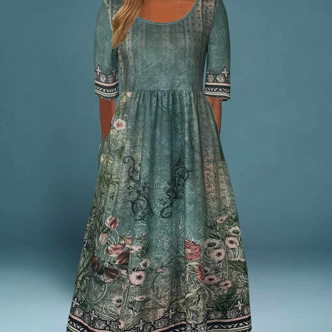 Solea™ | Boheme-inspireret sommerkjole med smukke prints