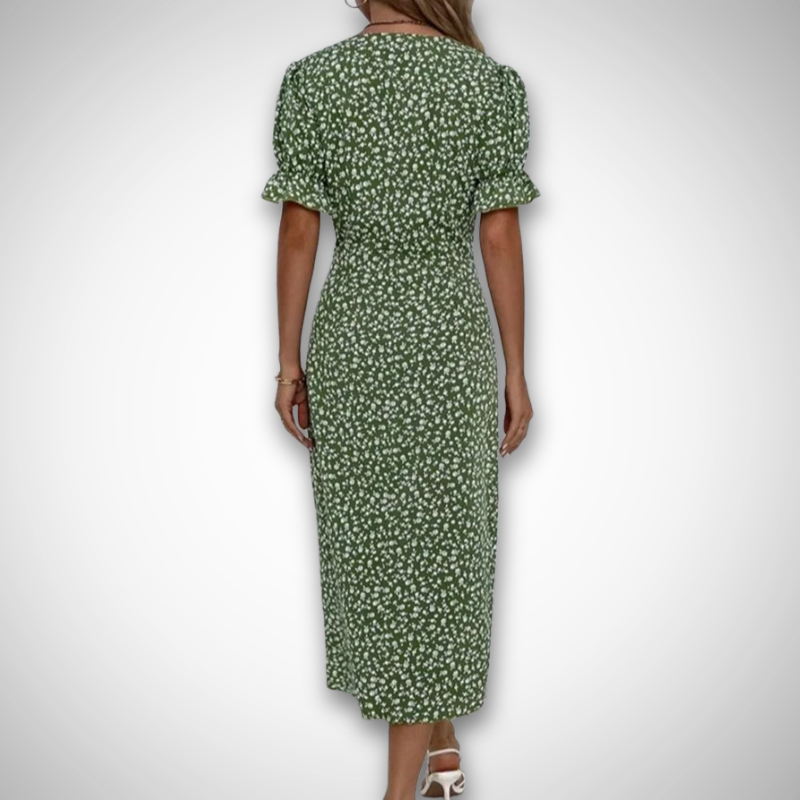 Sophie™ | Kortærmet Kjole med Blomsterprint 🌸✨