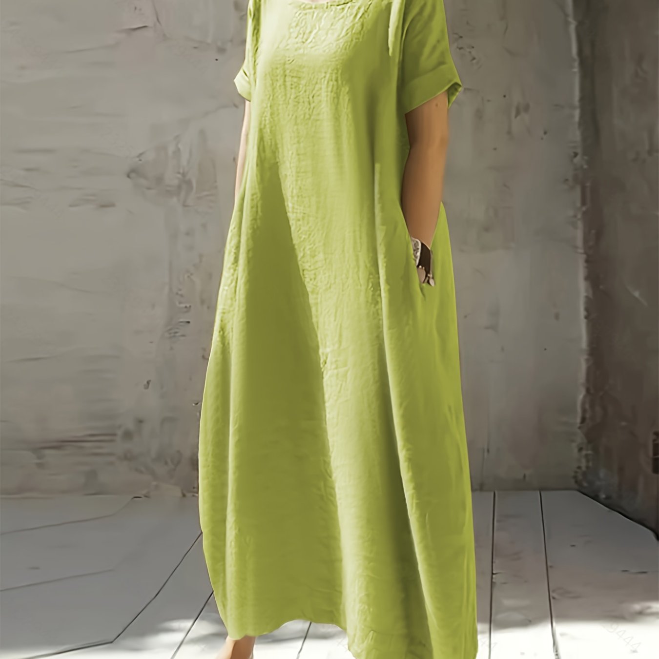 Birgit™ | Casual Midikjole med Lommer