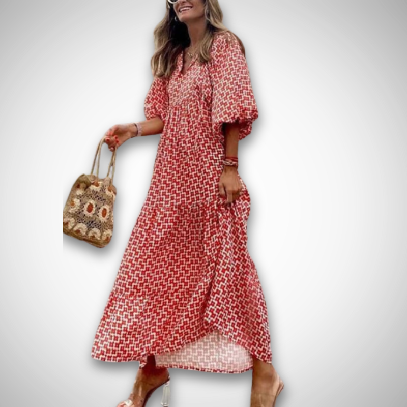 Emma™ | Blomstrende Boho Maxikjole