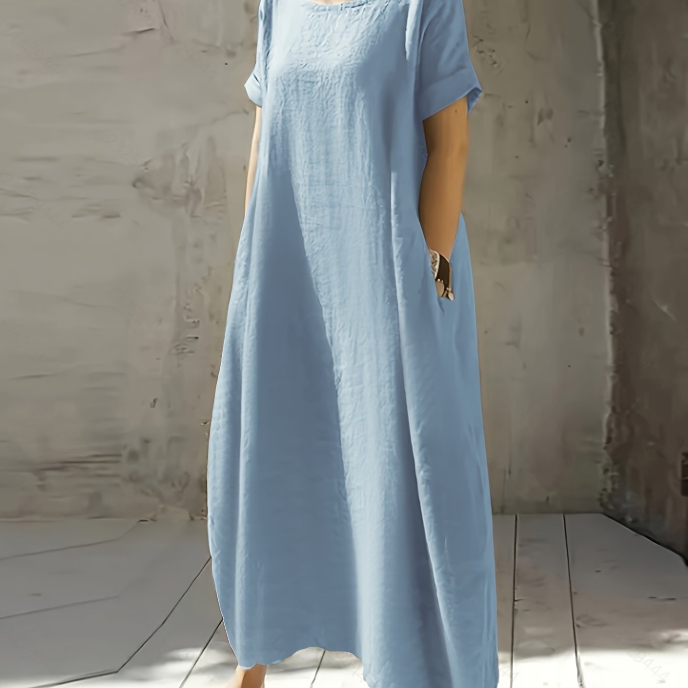 Birgit™ | Casual Midikjole med Lommer