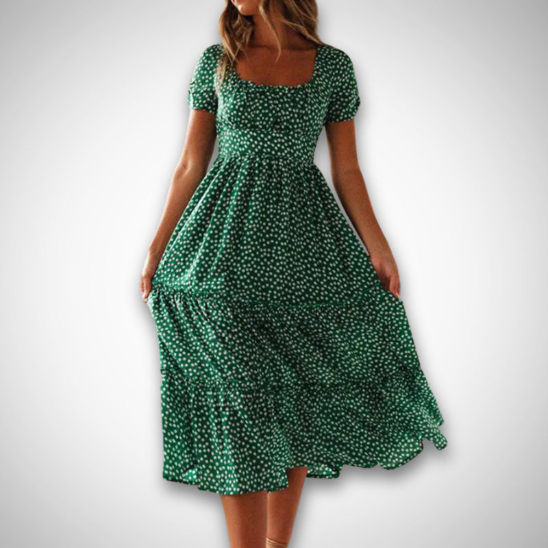 Anie™ | Vintage Sommerkjole med Romantiske Blomster