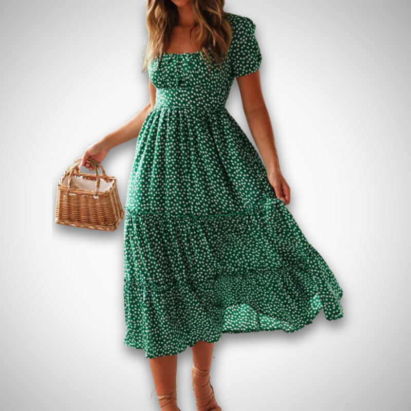 Anie™ | Vintage Sommerkjole med Romantiske Blomster