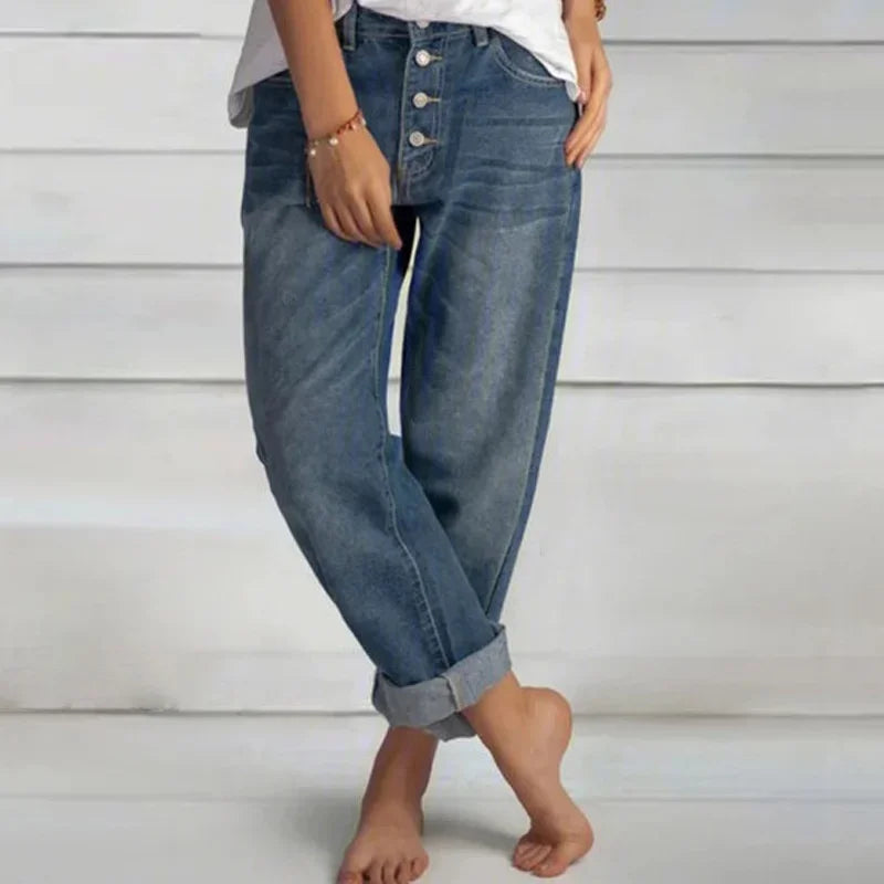 Kamilla™ | Stilfulde Løstsiddende jeans med høj talje