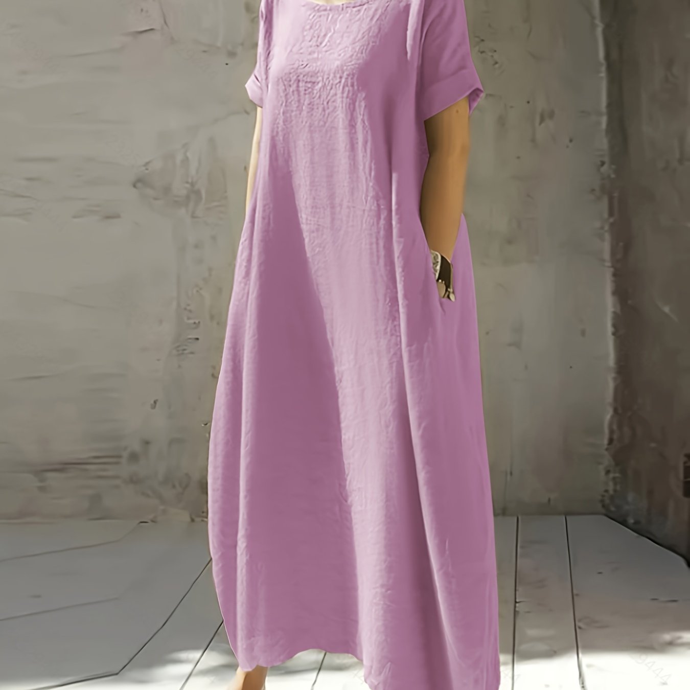 Birgit™ | Casual Midikjole med Lommer
