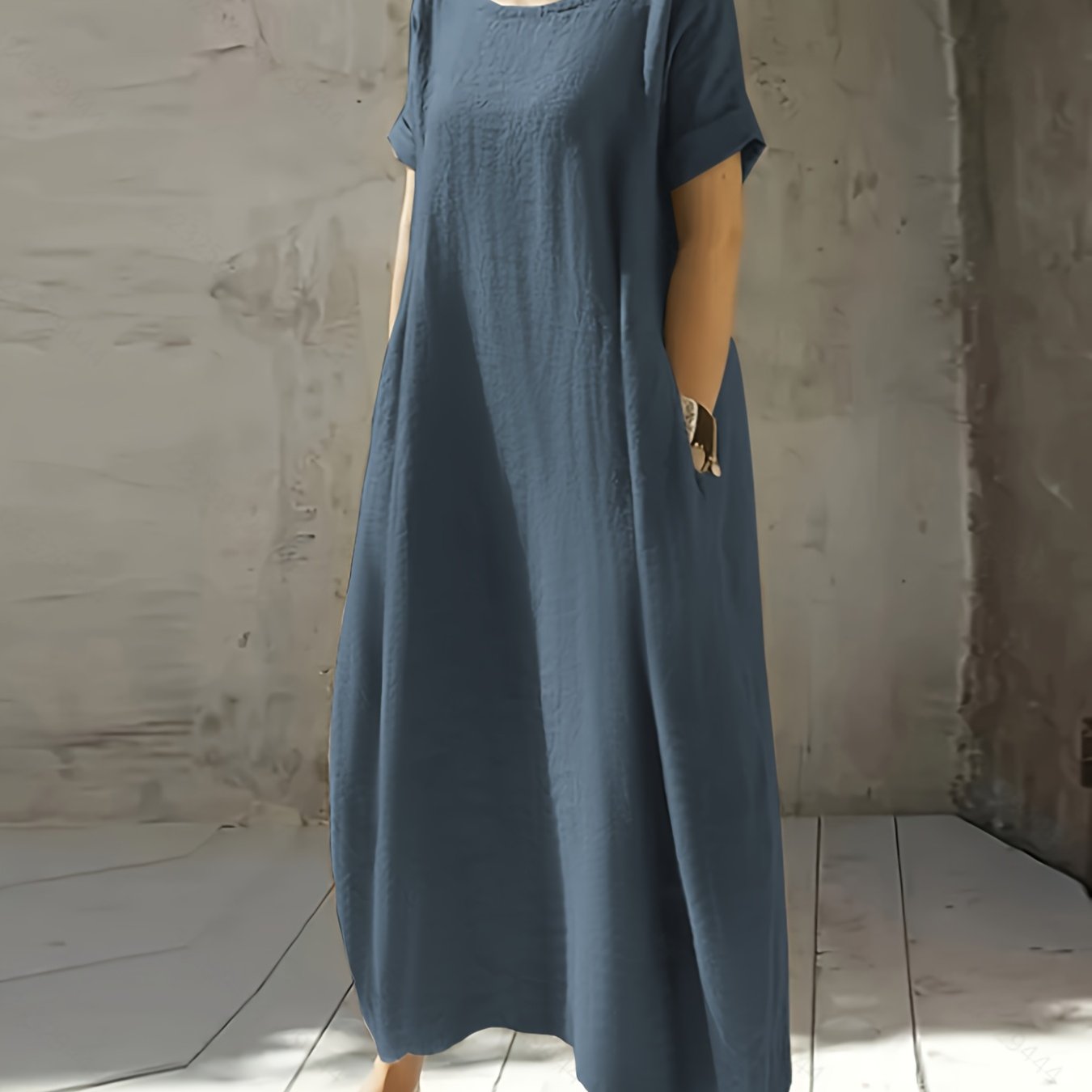 Birgit™ | Casual Midikjole med Lommer