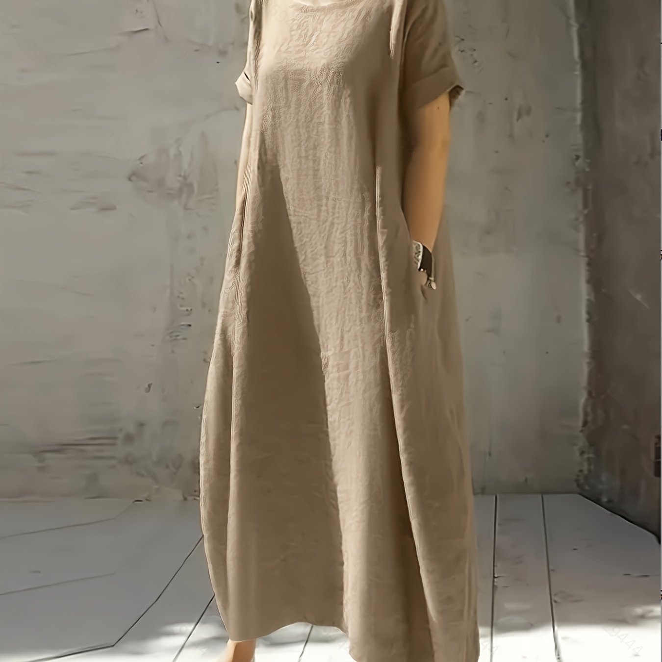 Birgit™ | Casual Midikjole med Lommer