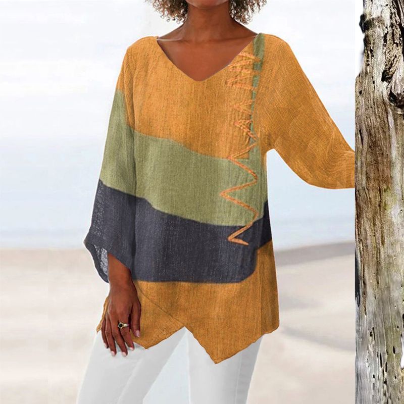 Aimée ™ | Smart Hverdagsbluse med V-Hals