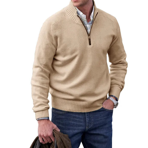 Jonas™ | kashmir-sweater med lynlås