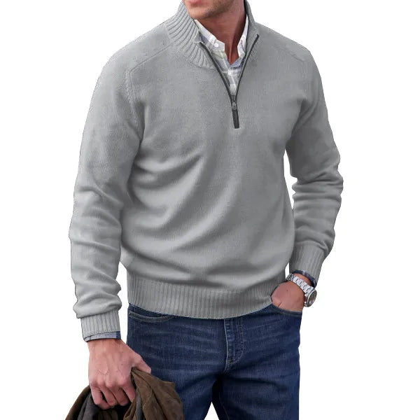 Jonas™ | kashmir-sweater med lynlås